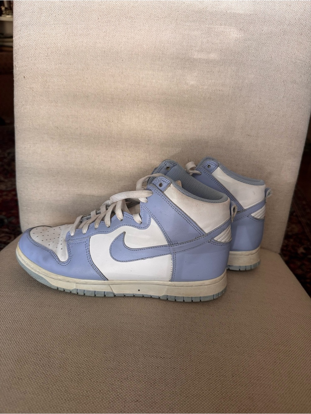 Nike Dunk Sneakers in Light Blue & White